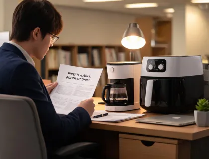 Sourcing advisor reviewing appliance brief