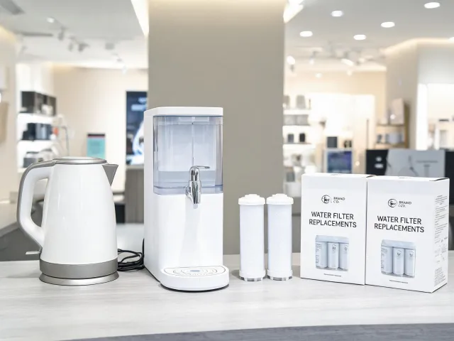 Water filter and kettle private-label set